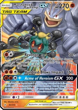 Marshadow & Machamp GX - Unbroken Bonds #82/214