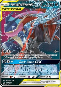 Greninja & Zoroark GX - Unbroken Bonds #107/214