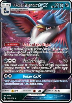 Honchkrow GX - Unbroken Bonds #109/214