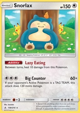 Snorlax - Unbroken Bonds #158/214