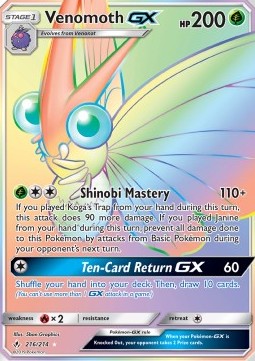 Venomoth GX - Unbroken Bonds #216/214