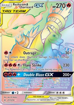 Reshiram & Charizard GX - Unbroken Bonds #217/214