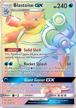 Blastoise GX - Unbroken Bonds #218/214