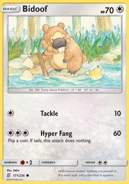 Bidoof - Unified Minds #171/236