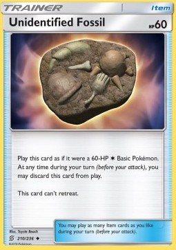 Unidentified Fossil Unified Minds #210/236