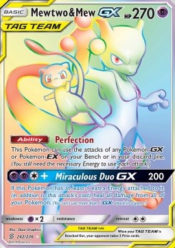 Mewtwo & Mew GX - Unified Minds #242/236