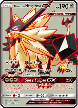 Dusk Mane Necrozma GX Ultra Prism #145/156
