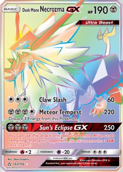 Dusk Mane Necrozma GX Ultra Prism #163/156
