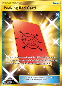Peeking Red Card Ultra Prism #169/156