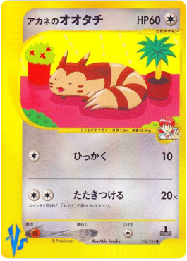 Whitney's Furret Pokémon Card VS #18