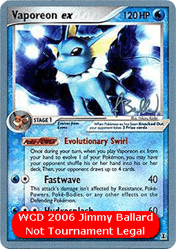 Vaporeon ex - WCD 2006 #110