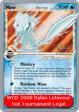 Mew Gold Star δ Delta Species WCD 2008 #101