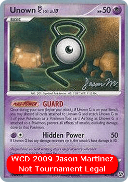 Unown Lv.17 WCD 2009 #057