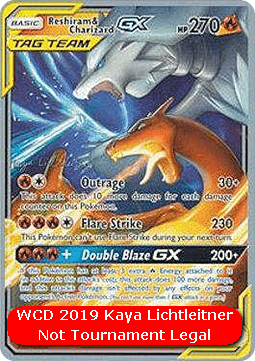 Reshiram & Charizard GX WCD 2019 #020