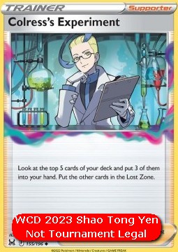 Colress's Experiment WCD 2023 #155
