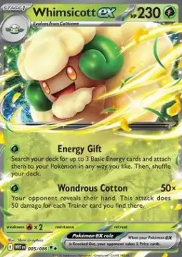 Whimsicott ex - White Flare #005/86