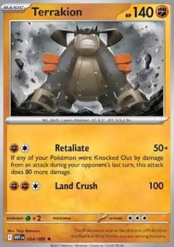 Terrakion - White Flare #054/86