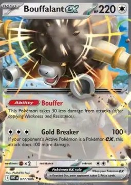 Bouffalant ex - White Flare #077/86