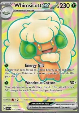 Whimsicott ex - White Flare #157/86