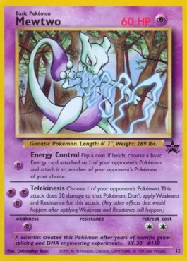 Mewtwo Wizards Black Star Promos #12/53