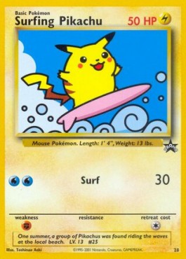 Surfing Pikachu Wizards Black Star Promos #28/53