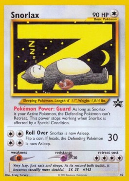 Snorlax Wizards Black Star Promos #49/53