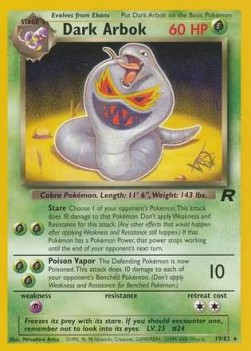 Dark Arbok "W" Promos #19