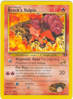 Brock's Vulpix "W" Promos #37