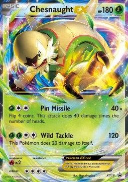 Chesnaught EX XY Black Star Promos #18/211