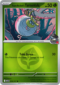 Team Rocket's Tarountula Ascended Heroes: Additionals #018