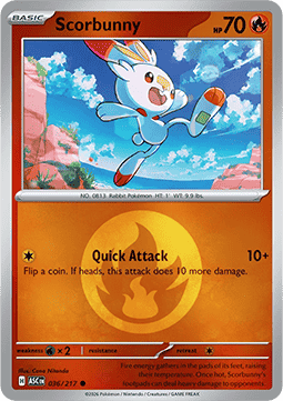 Scorbunny - Ascended Heroes: Additionals #036