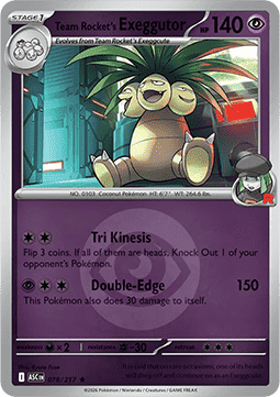 Team Rocket's Exeggutor Ascended Heroes: Additionals #078