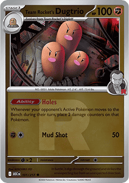 Team Rocket's Dugtrio Ascended Heroes: Additionals #101