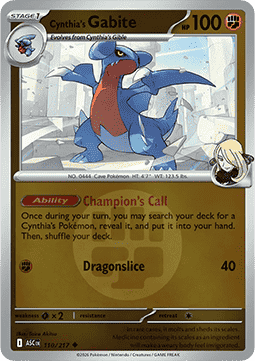 Cynthia's Gabite Ascended Heroes: Additionals #110