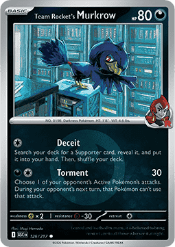 Team Rocket's Murkrow Ascended Heroes: Additionals #126