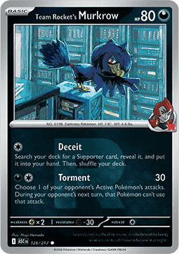 Team Rocket's Murkrow Ascended Heroes: Additionals #126