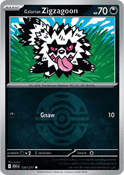 Galarian Zigzagoon Ascended Heroes: Additionals #130
