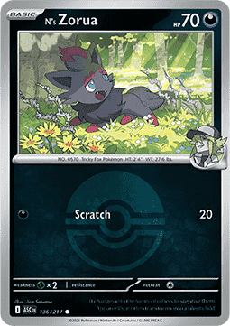 N's Zorua Ascended Heroes: Additionals #136