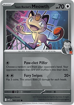 Team Rocket's Meowth Ascended Heroes: Additionals #161