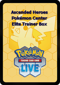 Ascended Heroes Live Code Card: Pokémon Center Elite Trainer Box Ascended Heroes: Additionals #
