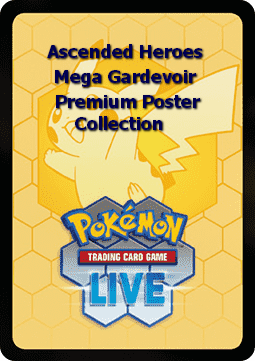 Ascended Heroes Live Code Card: Mega Gardevoir Premium Poster Collection Ascended Heroes: Additionals #