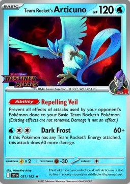 Team Rocket's Articuno Destined Rivals: Additionals #051