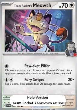 Team Rocket's Meowth Destined Rivals: Additionals #149