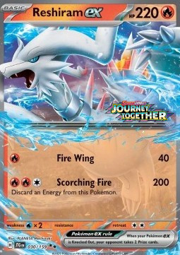 Reshiram ex - Journey Together: Additionals #030