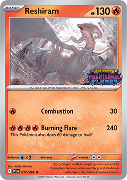 Reshiram - Phantasmal Flames: Additionals #017