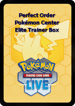 Perfect Order Live Code Card: Pokémon Center Elite Trainer Box Perfect Order: Additionals #