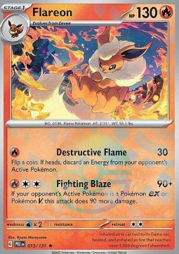 Flareon - Prismatic Evolutions: Additionals #013