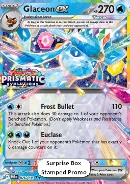 Glaceon ex - Prismatic Evolutions: Additionals #026