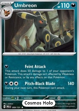Umbreon Prismatic Evolutions: Additionals #059