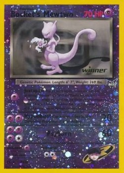Rocket's Mewtwo Best of Game Cards Promos #